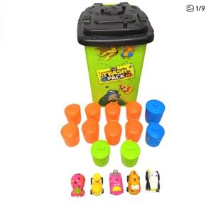 Rare Trash Pack Bundle - Scum Drum Collector Bin + Trash Wheels & Cans!